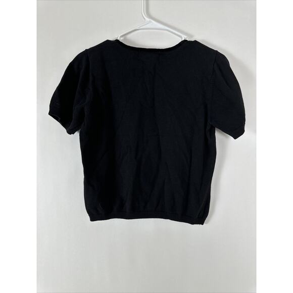 Vintage Berer by Takako Sakon Sweater Top Cotton Blend Petite Medium Meow - Picture 3 of 7